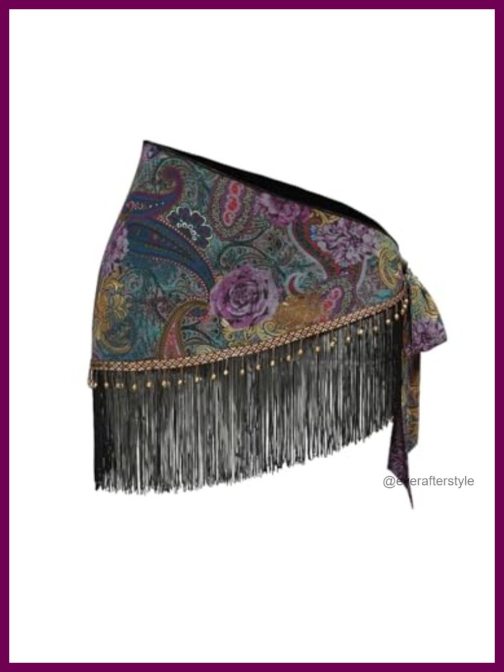 Women's Boho Wrap Fringe Mini Skirt Beach Cover Up Low Waisted